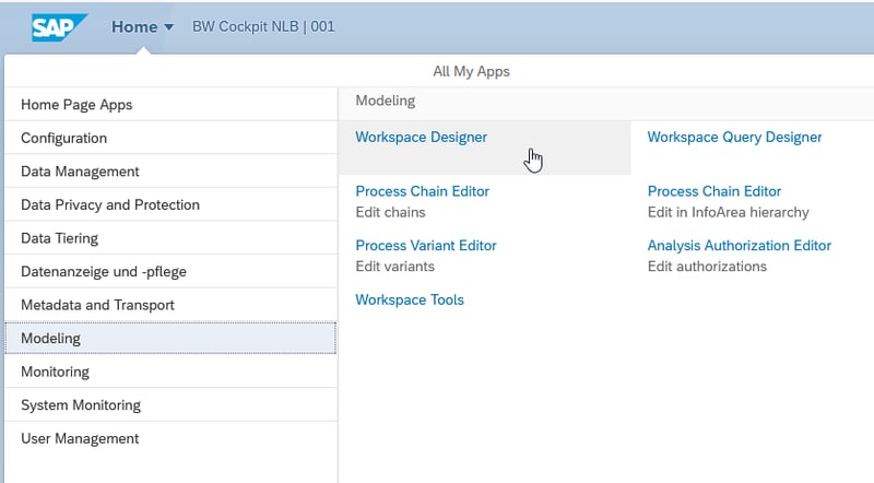 External HANA Views - Generating external HANA views from BW objects